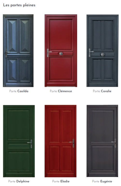 Vente et installation de portes d’entrée en bois plein Atulam, partenaire de L’ouverture Française des produits sur mesure.