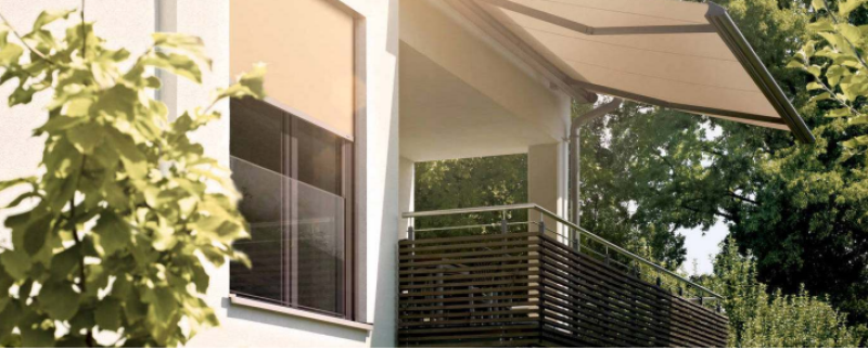 Installation de stores toile extérieurs Warema par L’ouverture Française.