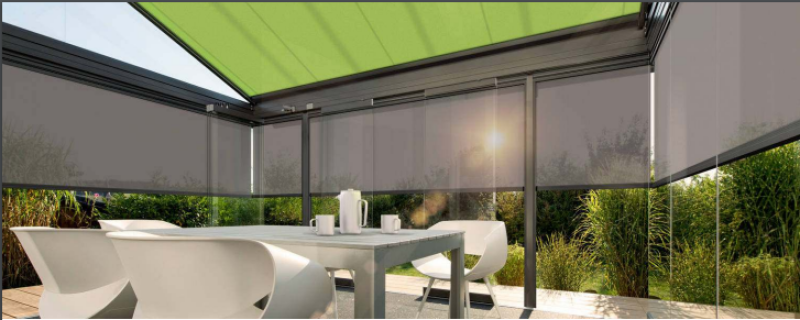 Installation de stores toile pour véranda Warema par L’ouverture Française.